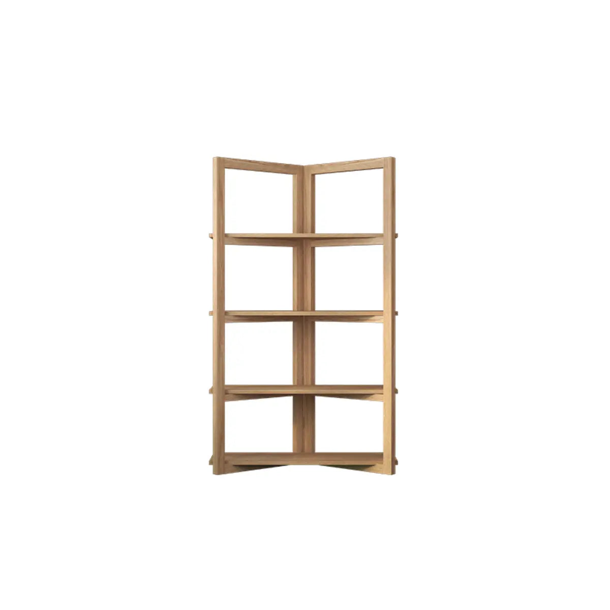Creative Convertible Wooden Open Wave Display Bookcase Image - 3