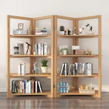 Creative Convertible Wooden Open Wave Display Bookcase Image - 6