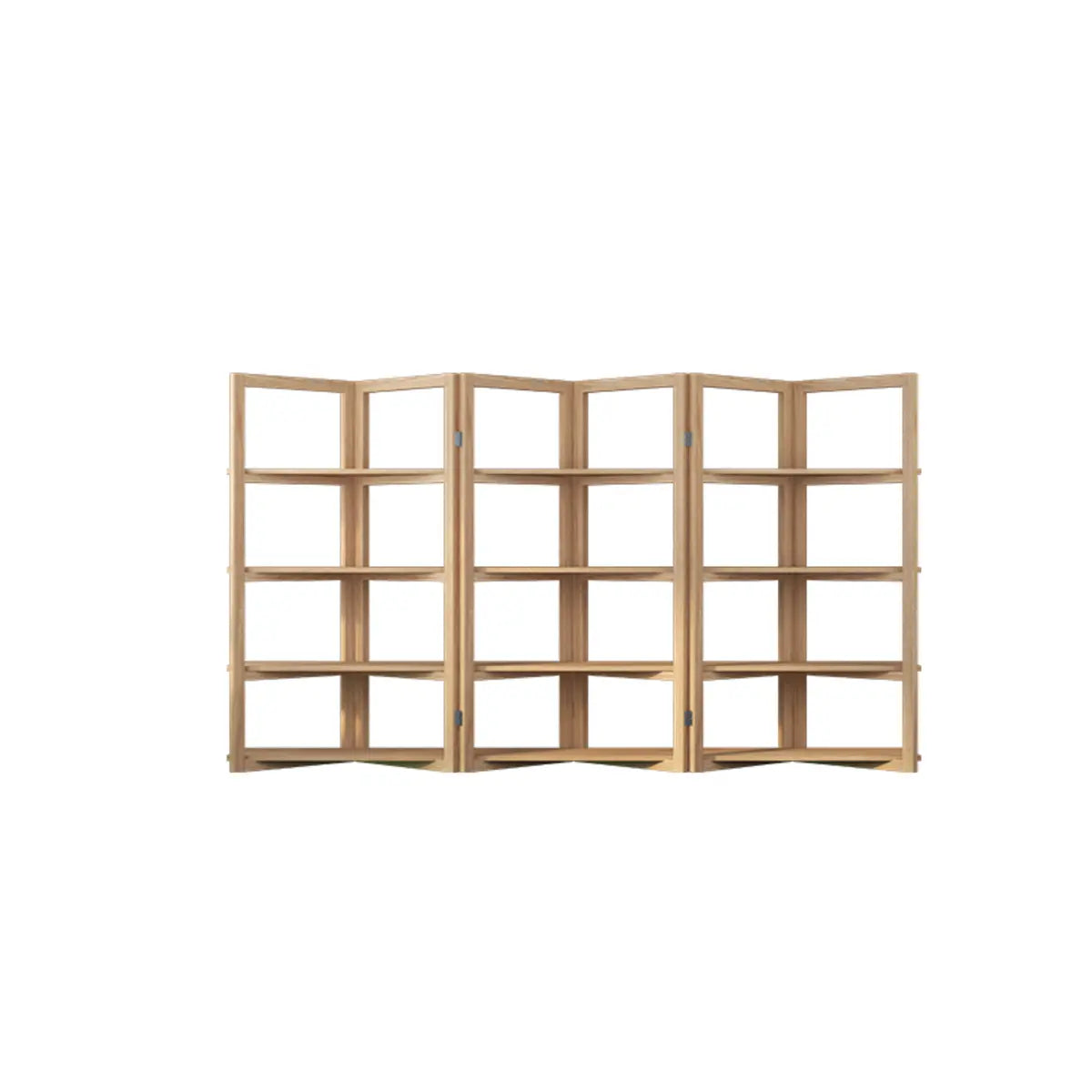 Creative Convertible Wooden Open Wave Display Bookcase Image - 7