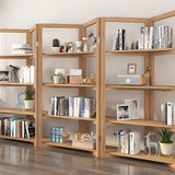 Creative Convertible Wooden Open Wave Display Bookcase Image - 8