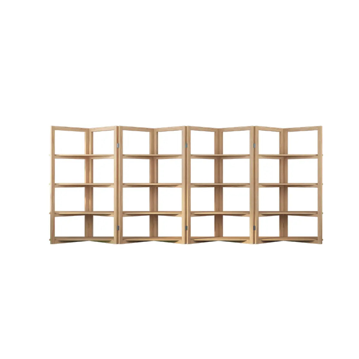 Creative Convertible Wooden Open Wave Display Bookcase Image - 9