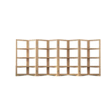 Creative Convertible Wooden Open Wave Display Bookcase Image - 9