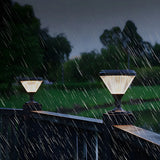 Creative Diamond Glass Solar LED Outdoor Table Lamp Image - 14