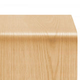 Creative Freeform Wood Natural Finish Chairside Table Image - 12