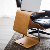Creative Freeform Wood Natural Finish Chairside Table Image - 4