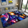 Creative Galaxy Printed Polyester Anti-Slip Area Rug Image - 1
