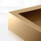 Creative Gold Curved Metal Console Table with Shelves Image - 12