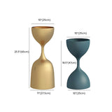 Creative Hourglass Iron  Gold and Blue Plant Stand Set Image - 22
