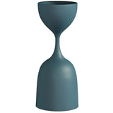 Creative Hourglass Iron  Gold and Blue Plant Stand Set Image - 4
