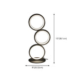 Creative Minimalist Ring LED 3-Light Night Table Lamp #size