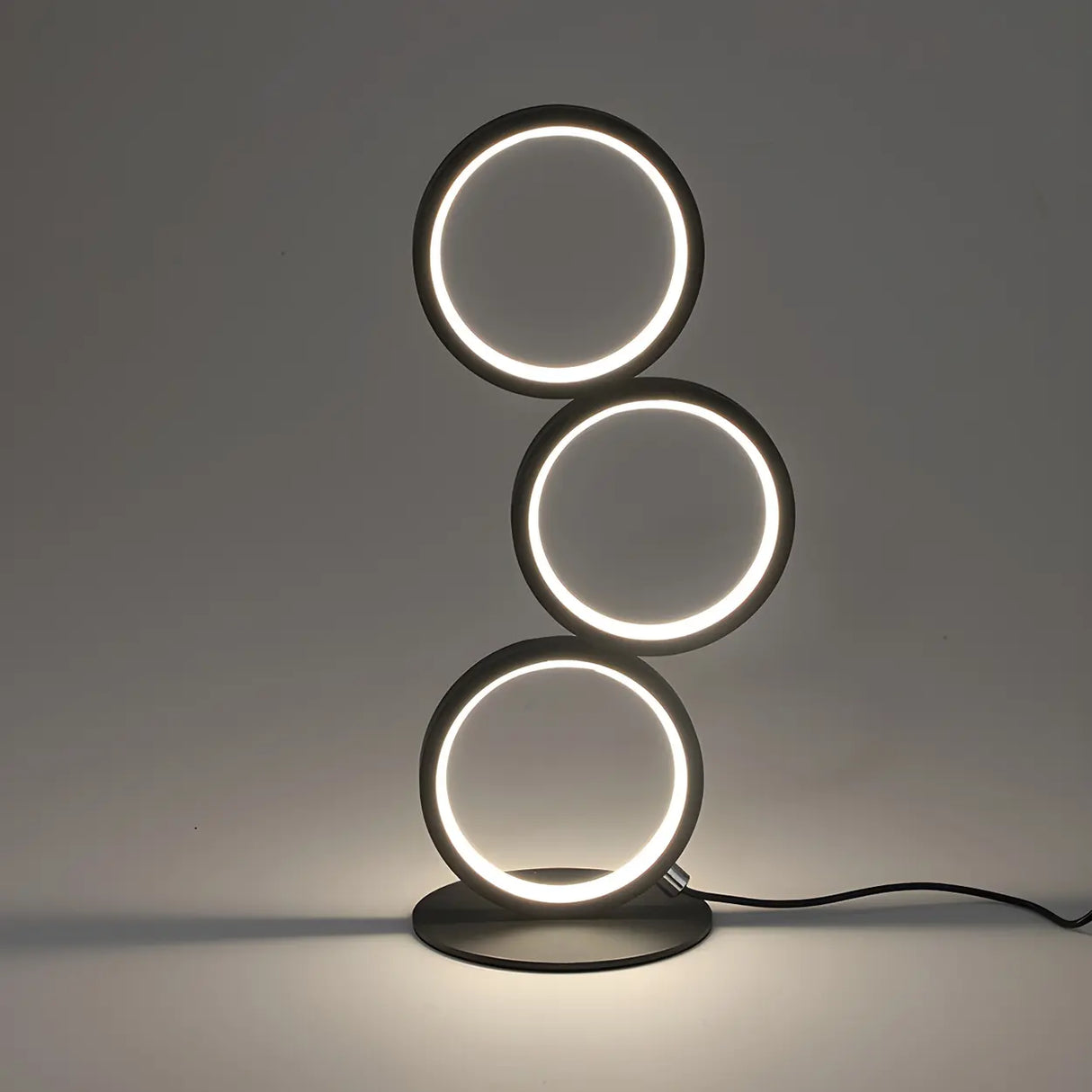 Creative Minimalist Ring LED 3-Light Night Table Lamp Image - 4