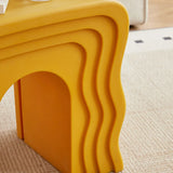 Creative Modern Rectangle Pink Acrylic Stool Side Table Image - 10