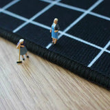 Creative Rectangular Sports Print Soccer Game Area Rug Image - 11