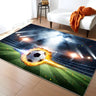 Creative Rectangular Sports Print Soccer Game Area Rug Image - 8