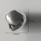 Creative Rock-Shaped Chrome Glass Wall Sconce Light #size