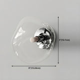 Creative Rock-Shaped Chrome Glass Wall Sconce Light Image - 27
