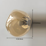 Creative Rock-Shaped Chrome Glass Wall Sconce Light Image - 31