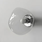 Creative Rock-Shaped Chrome Glass Wall Sconce Light Image - 7
