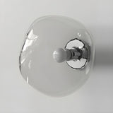 Creative Rock-Shaped Chrome Glass Wall Sconce Light Image - 9