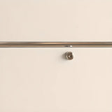 Creative Stainless Steel White Glass Display Cabinet Image - 15