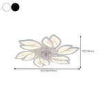 Creative Star Shaped Dimming LED Ceiling Fan with Light #size
