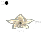 Creative Star Shaped Dimming LED Ceiling Fan with Light Image - 18