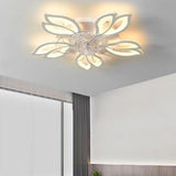 Creative Star Shaped Dimming LED Ceiling Fan with Light Image - 3