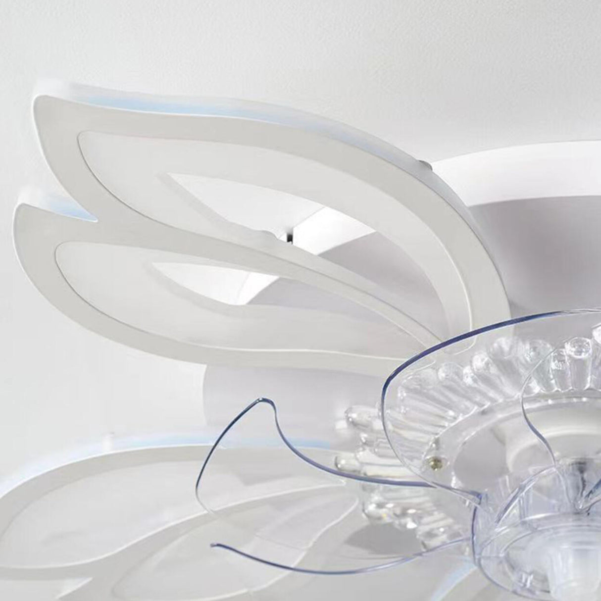 Creative Star Shaped Dimming LED Ceiling Fan with Light Image - 6