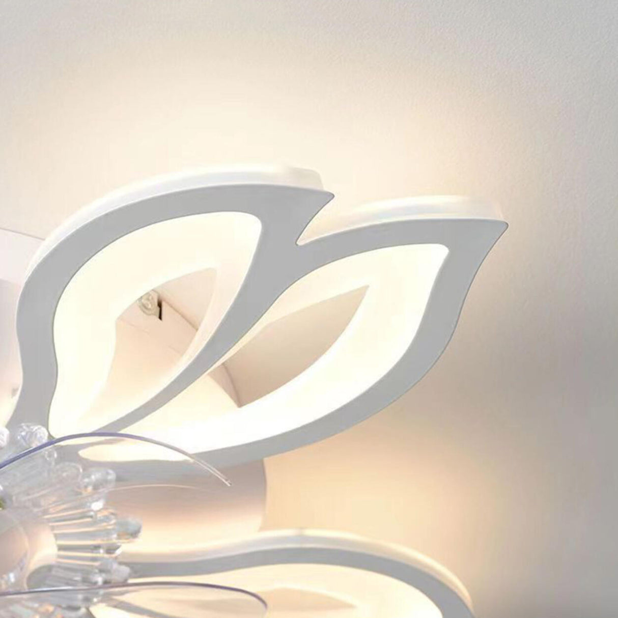 Creative Star Shaped Dimming LED Ceiling Fan with Light Image - 7