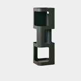 Creative Tower Open Chain Metal Storage Bookcase Black Image - 3