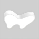 Creative White Tooth-Shaped Small LED Flush Mount Light Image - 3