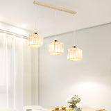 Crystal Cylinder 3-Light Kitchen Island Pendant Light Image - 5
