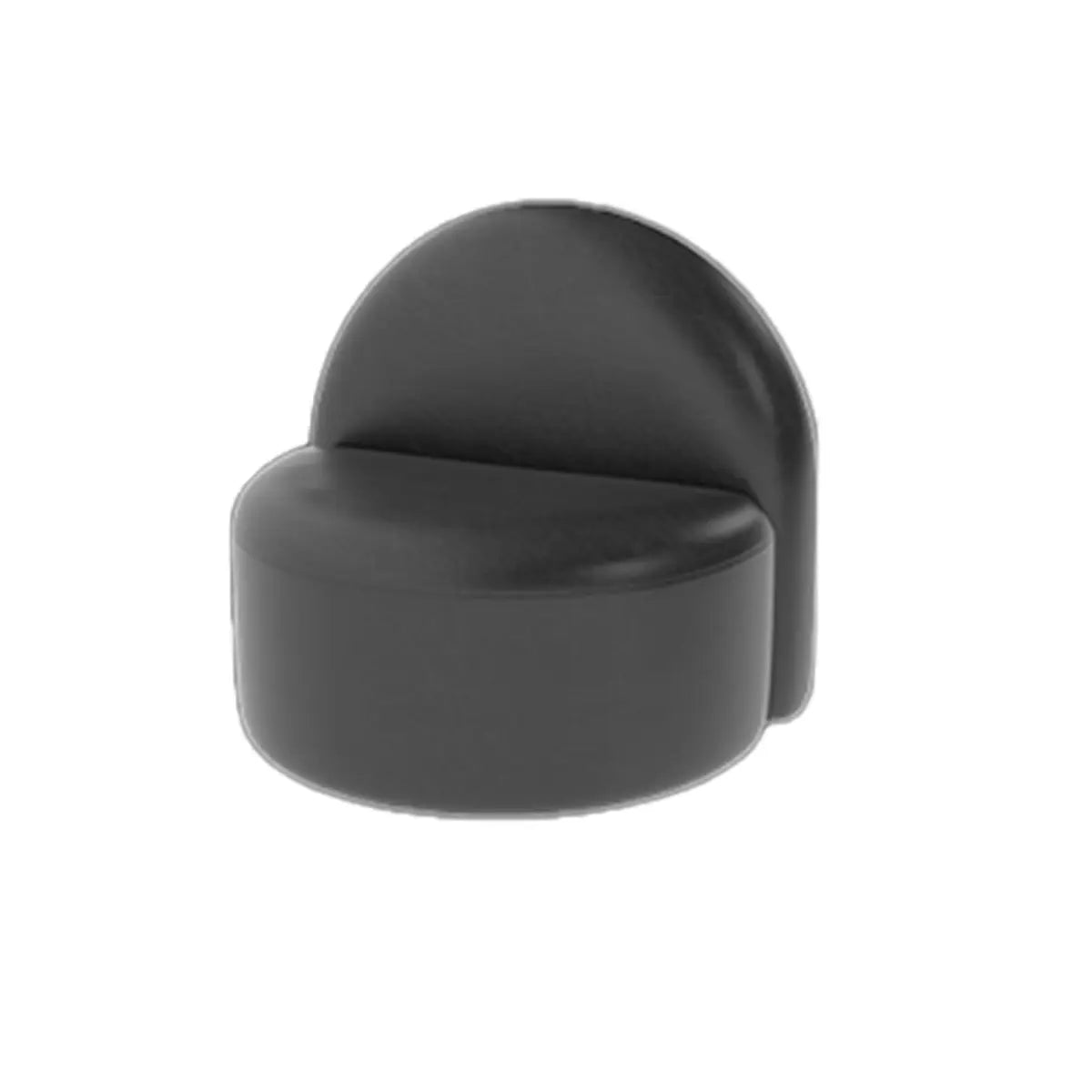 Curved Black Leather Tight Back Sofa Seating Group Image - 5