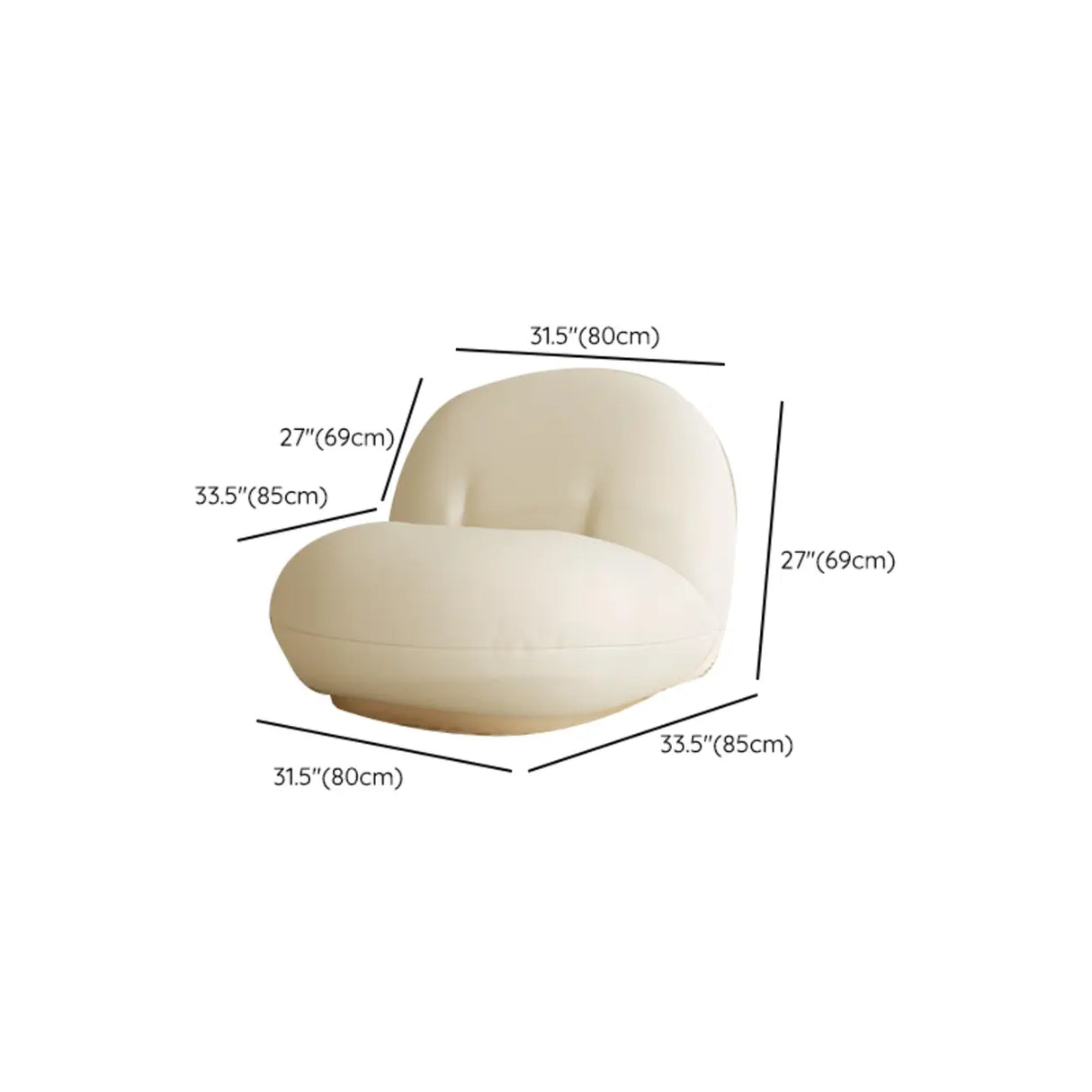 Curved Fabric Stylish Sponge Cream Large Sectional Sofa Image - 14