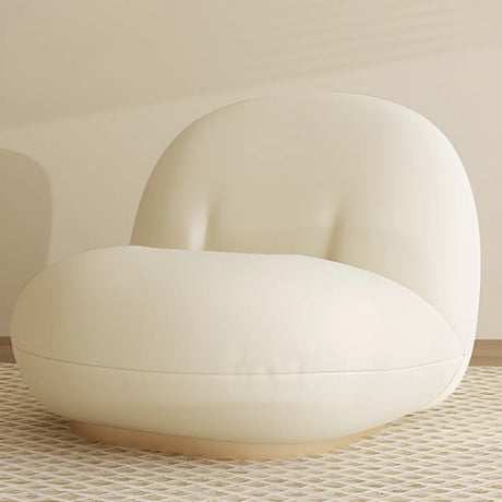 Curved Fabric Stylish Sponge Cream Large Sectional Sofa Image - 2