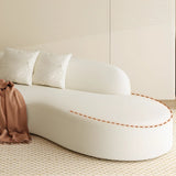 Curved Fabric Stylish Sponge Cream Large Sectional Sofa Image - 8