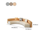 Curved Grey Faux Leather Tight Back Sofa Seating Group Image - 23