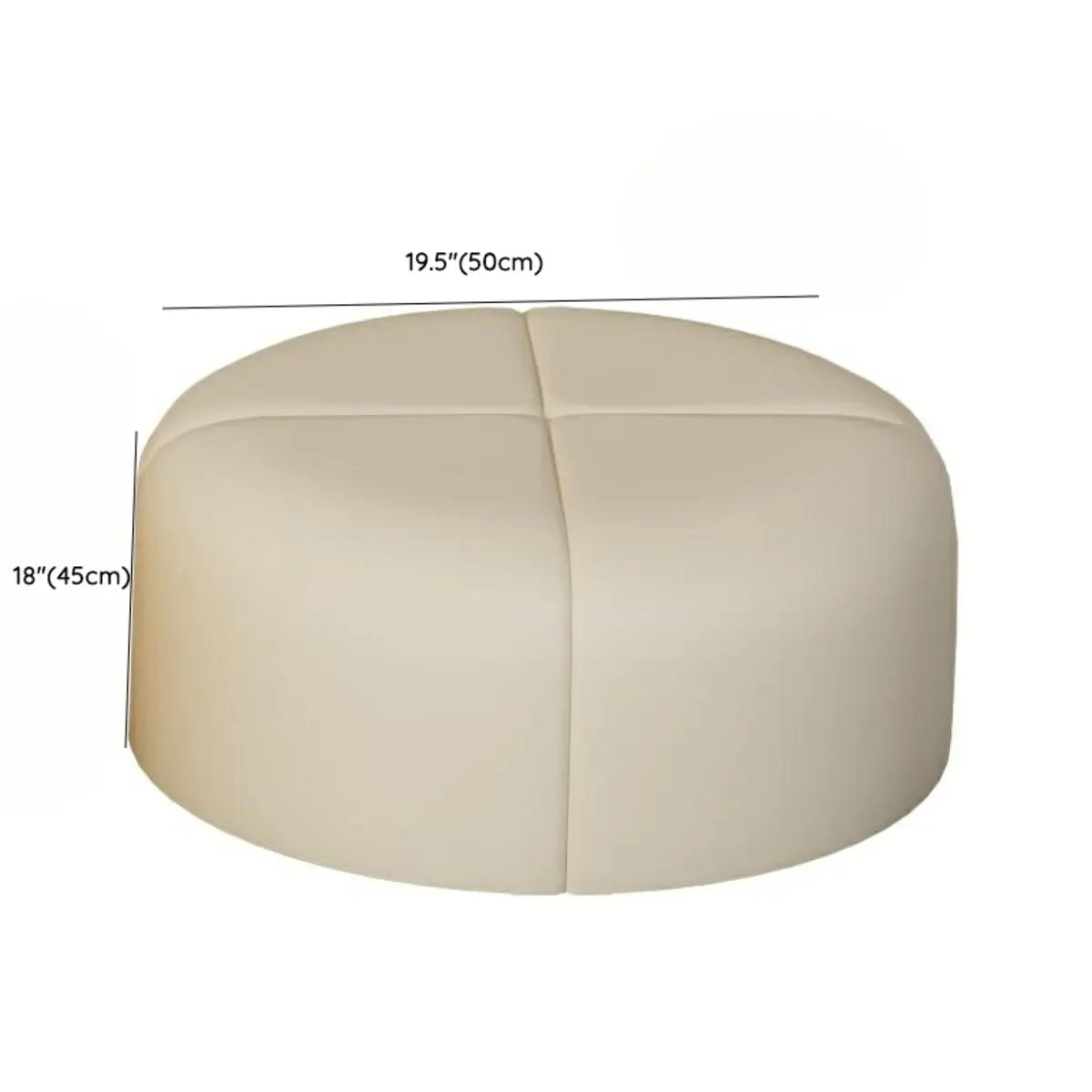 Curved Scratch Resistant Faux Leather Pillow Back Sofa 