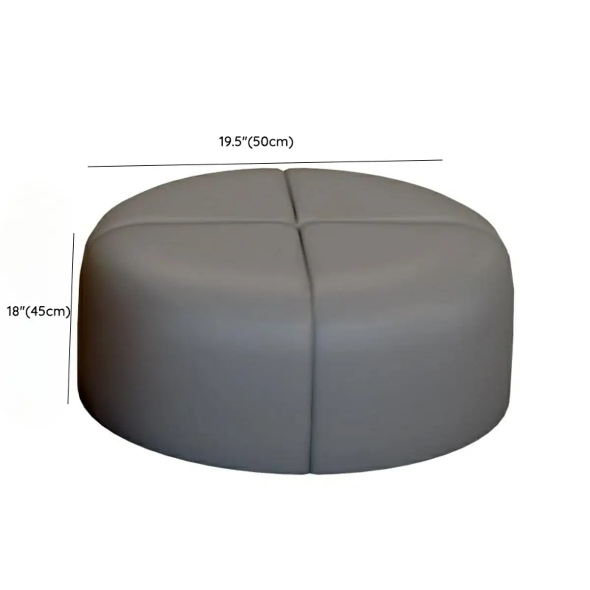 Curved Scratch Resistant Faux Leather Pillow Back Sofa Image - 35