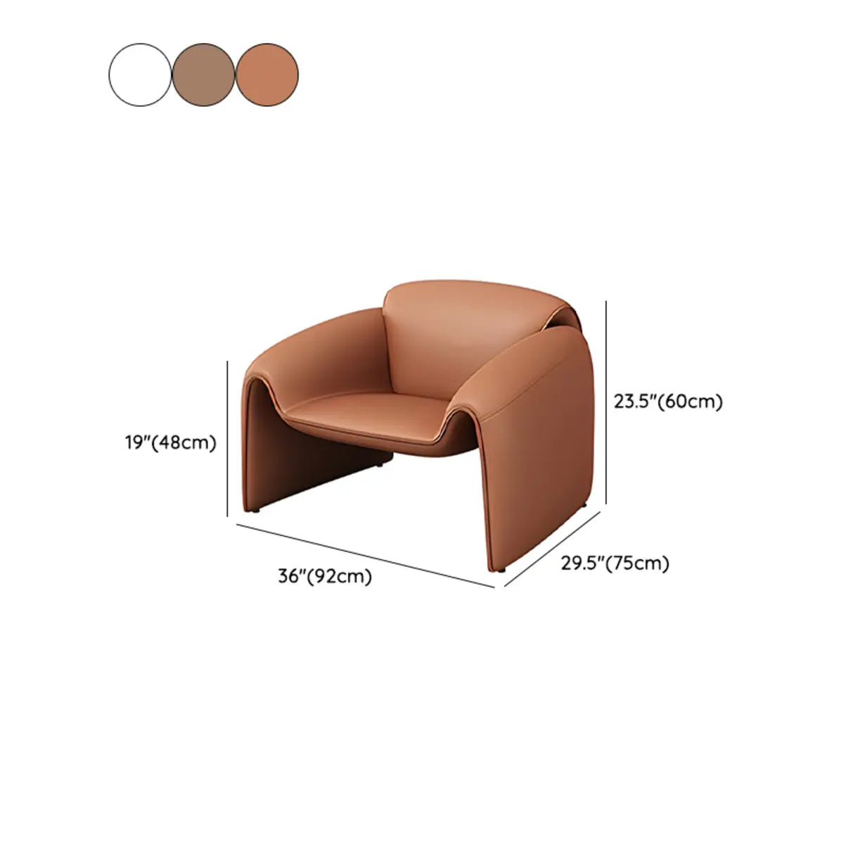 Curved Stain Resistant Faux Leather Sofa Seating Group 
