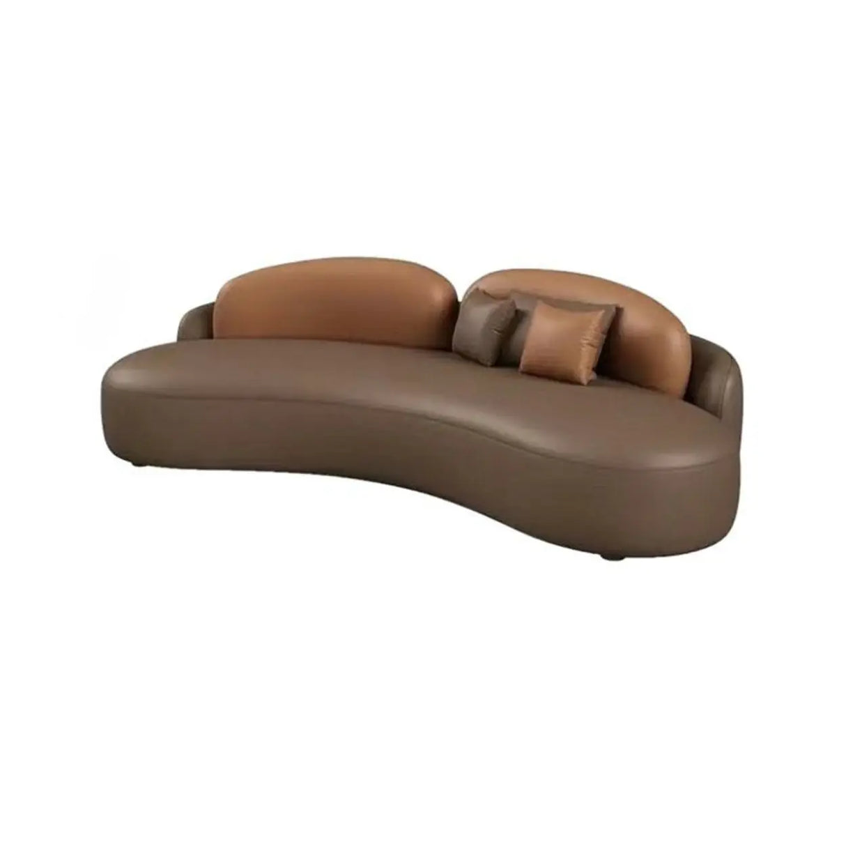 Curved Stain Resistant Sofa Seating Group with Table Image - 12