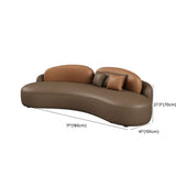 Curved Stain Resistant Sofa Seating Group with Table Image - 34