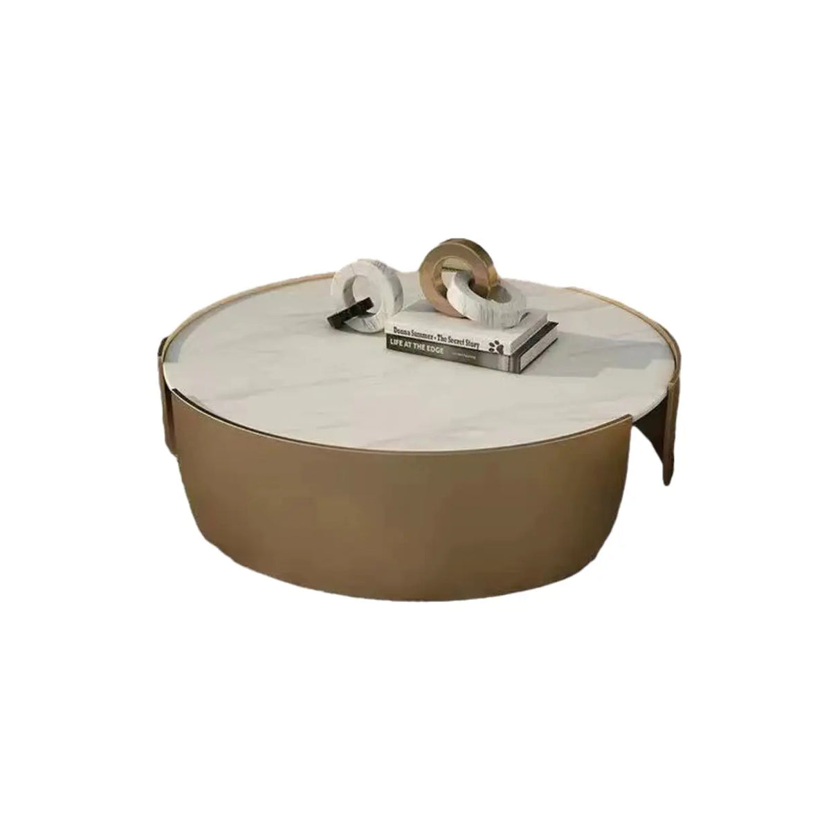 Curved Stain Resistant Sofa Seating Group with Table Image - 7