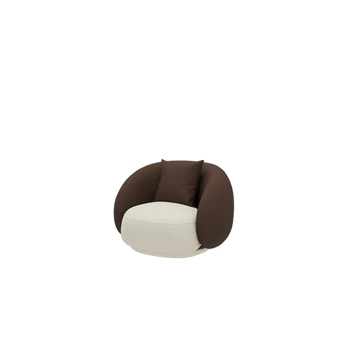 Curved Waterproof Leather Upholstered Back Sofa Set Image - 3