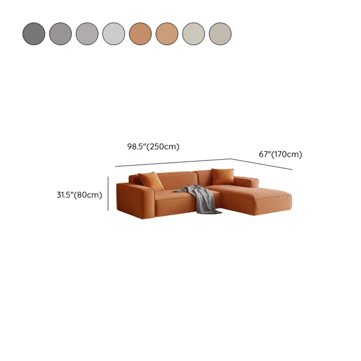 Cushion Back L-Shape Fabric Off-White Large Recliner Sofa Image - 20