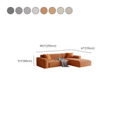 Cushion Back L-Shape Fabric Off-White Large Recliner Sofa Image - 20