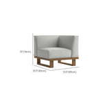 Cushions Included Corner Wood Beige Sectional Sofa Set Image - 15