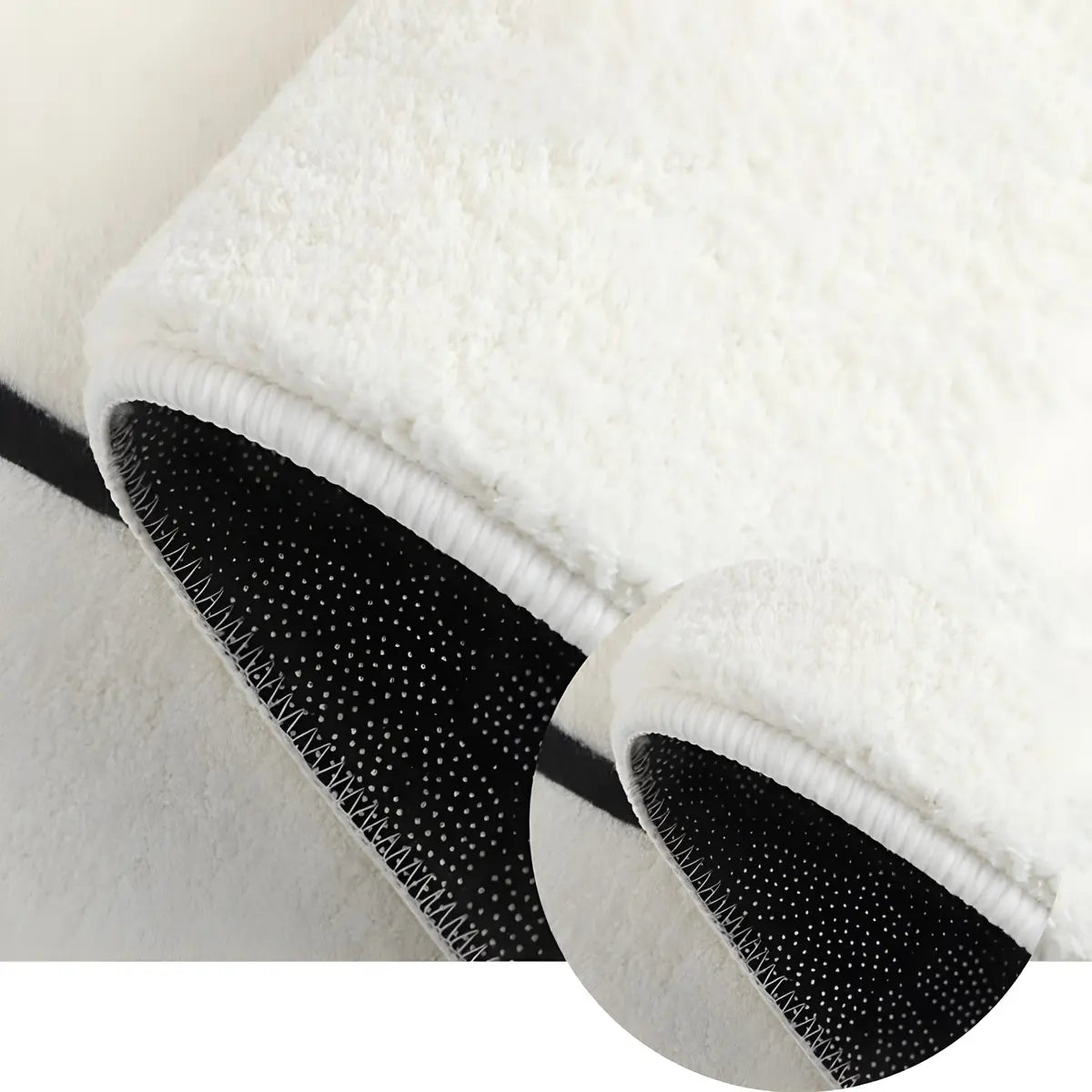 Cute Cat Shaped Polyester Ivory Kids Room Area Rug Image - 9