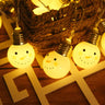 Cute Christmas Smiling Snowman LED String Lights Image - 5
