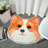 Cute Dog-Shaped Soft Imitation Wool Novelty Area Rug Image - 15